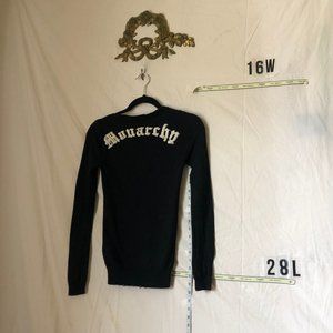 Navy Blue Monarchy sweater XS